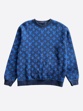 Louis Vuitton Blue Monogram Jacquard Sweater